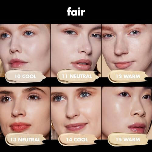 e.l.f. Soft Glam Foundation, средняя степень покрытия, стойкая и регулируемая основа для гладкой сатиновой отделки, веганская и не тестируемая на животных, 25 светло-нейтральная - 3