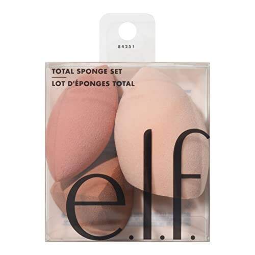 e.l.f. Total Sponge Set, Multi-use Makeup Sponge Set For Flawless Blending, Great For Powder Or Liquid Concealer & Foundation, Vegan & Cruelty-Free - 1