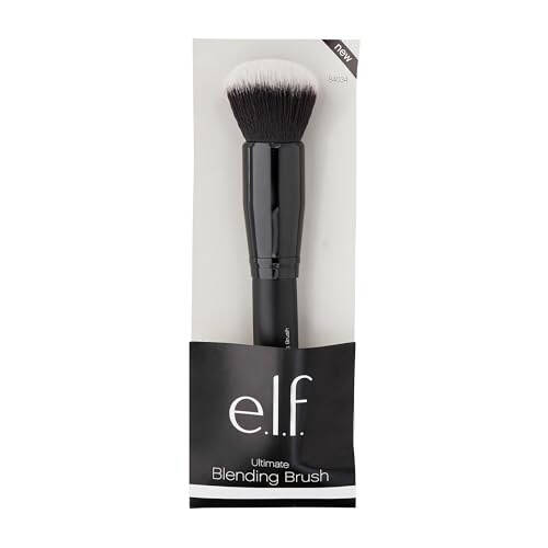 e.l.f. Ultimate Blending Brush, Fondöten, Bronzer va Rujni qo'llash va aralashtirish uchun gumbaz shaklidagi Makiyaj vositasi, Vegan, Hayvonlarga zarar bermaydigan cho'tkalardan tayyorlangan. - 3