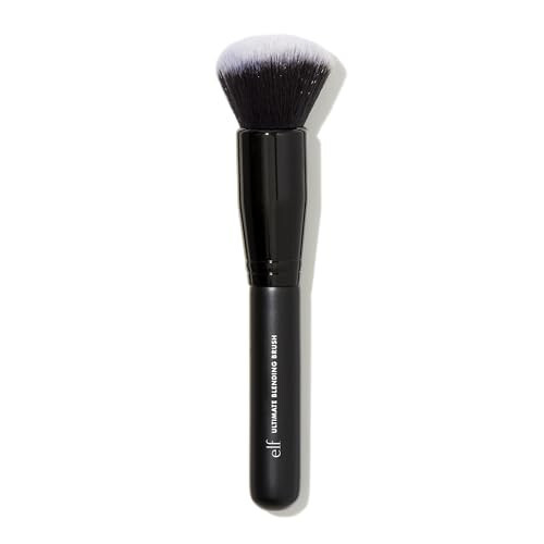 e.l.f. Ultimate Blending Brush, Fondöten, Bronzer ve Allık Uygulaması ve Karıştırma İçin Kubbe Şeklinde Makyaj Aracı, Vegan ve Hayvanlara Zarar Vermeyen Kıllardan Yapılmıştır. - 1