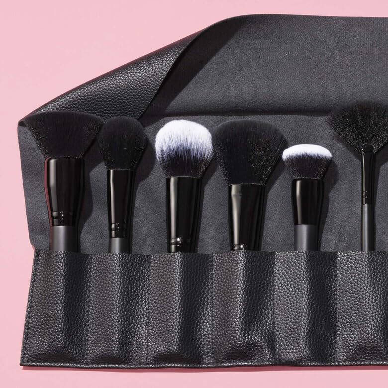 e.l.f. Ultimate Makeup Brush Set & Travel Roll, 17-Piece Brush Kit, Brushes For Eyeshadow, Foundation, Powder, Concealer & more, Vegan & Cruelty-Free - 4