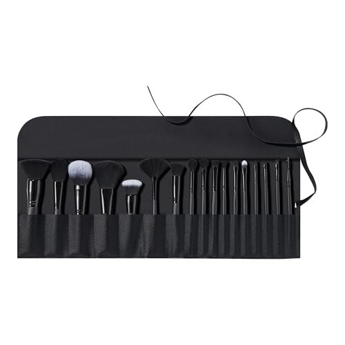 e.l.f. Ultimate Makeup Brush Seti & Sayohat Ruloni, 17 dona Fırça To'plami, Ko'z Soyasi, Fondöten, Pudra, Krem-bo'yash va boshqa narsalar uchun Fırchalar, Vegan & Hayvonlarga Zarar Bermaydigan - 1