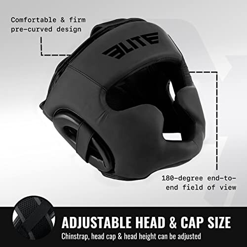 Elite Sports Best Boxing Headgear, Training Sparring Safety Head Guard for MMA, Kickboxing Trainees, Muay Thai, and Boxing for Adult Men - 11