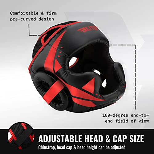 Elite Sports Boxing MMA Sparring Kickboxing Headgear for Men, Muay Thai Boxing Head Guard - 3