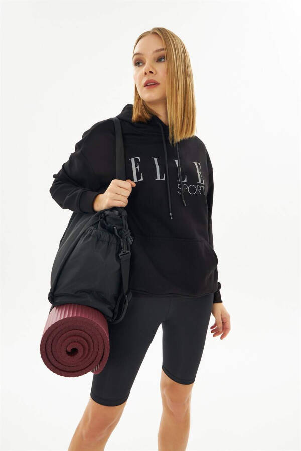 ELLE Sport Kapüşonlu Cepli Reflektör Kadın Sweatshirt - 1