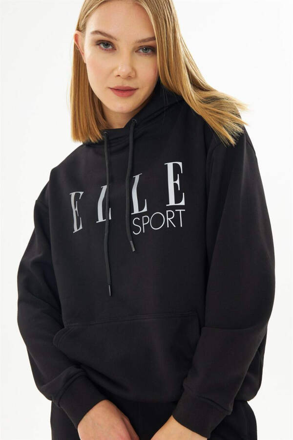 ELLE Sport Kapüşonlu Cepli Reflektör Kadın Sweatshirt - 3