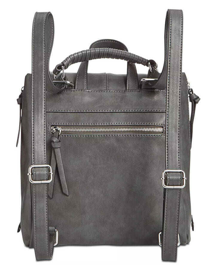 Elliah Convertible Backpack, Created for Modazone Charcoal/Silver - 17