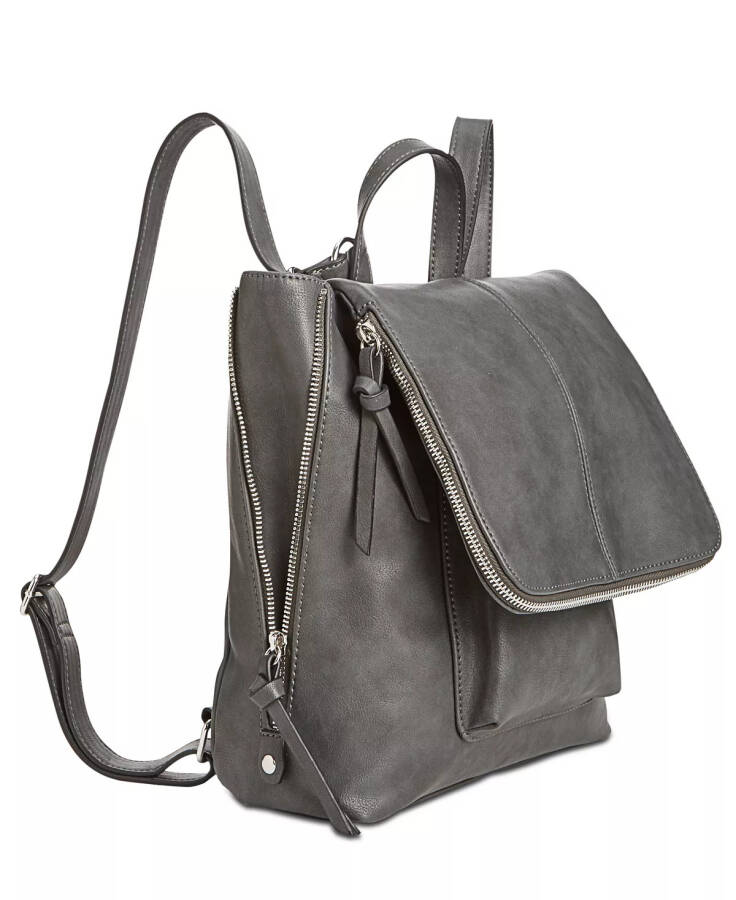 Elliah Convertible Backpack, Created for Modazone Charcoal/Silver - 18