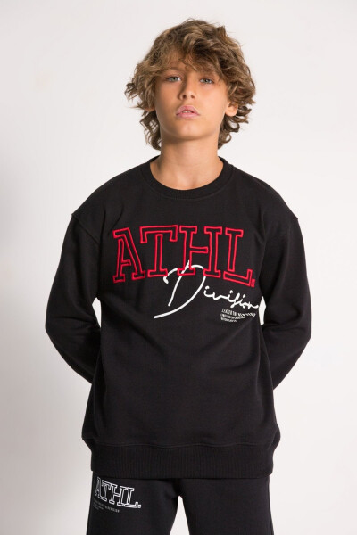 Embroidered Men's Sweatshirt - 1