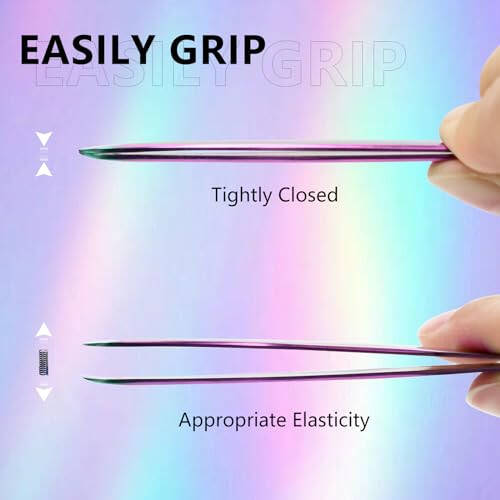 EMEDA 3PCS Lash Tweezers Set - High Precision Stainless Steel Tweezers for Eyelash Extensions, Straight and Curved Tweezers for Isolation Lash Extensions, Pointy Flat Tweezers for Volume Lashes - 4