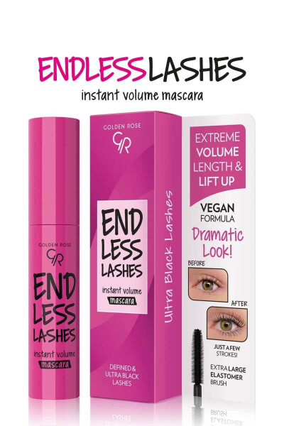 Endless Lashes Mascara - Black - Curling Mascara - 8691190440930 - 10