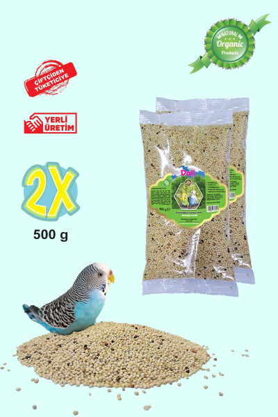 Eng yaxshi to'tiqush ozuqasi, premium sifatli, 2 ta paket, 1 kg - 2