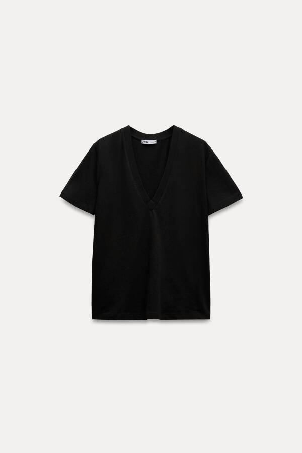 ENZYME FINISH COTTON T-SHIRT - Black - 5