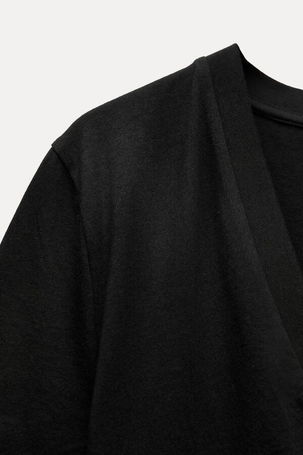 ENZYME FINISH COTTON T-SHIRT - Black - 7