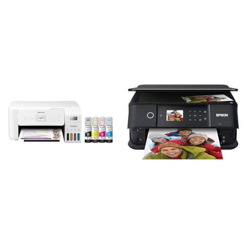 Epson EcoTank ET-2800 Kablosuz Renkli Çoklu Görevli Kartuşsuz Süper Tanklı Yazıcı & Expression Premium XP-6100 Kablosuz Renkli Fotoğraf Yazıcısı Tarayıcı ve Fotokopi Özelliğiyle, Siyah - 1