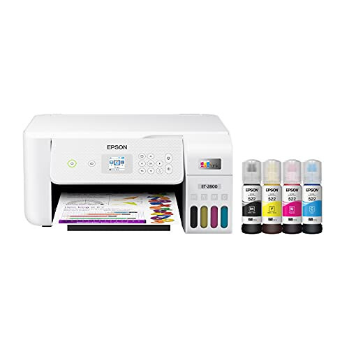 Epson EcoTank ET-2800 Simsiz Rangli Ko'p Funktsiyali Kartrijsiz Supertankli Printer & Expression Premium XP-6100 Simsiz Rangli Fotoprinter Skener va Kopirlash Xususiyatiga Ega, Qora - 2