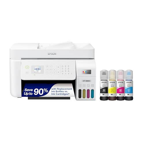 Epson EcoTank ET-4800 Simsiz Barcha Funktsiyali Kartrijsiz Supertankli Skaner bilan Printer va Epson EcoTank ET-2850 Simsiz Rangli Barcha Funktsiyali Kartrijsiz Supertankli Skaner bilan Printer - 2