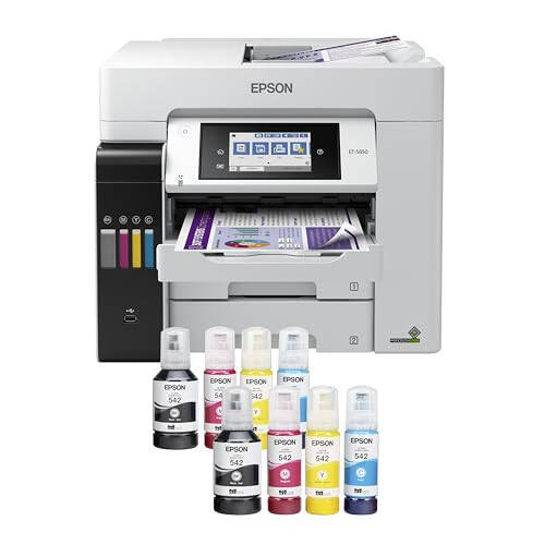 Epson EcoTank Pro ET-5850 Kablosuz Renkli Çok Fonksiyonlu Süper Tanklı Yazıcı Tarayıcı, Fotokopi ve EcoTank ET-2803 Kablosuz Renkli Çok Fonksiyonlu Kartuşsuz Süper Tanklı Yazıcı Tarayıcı - 2