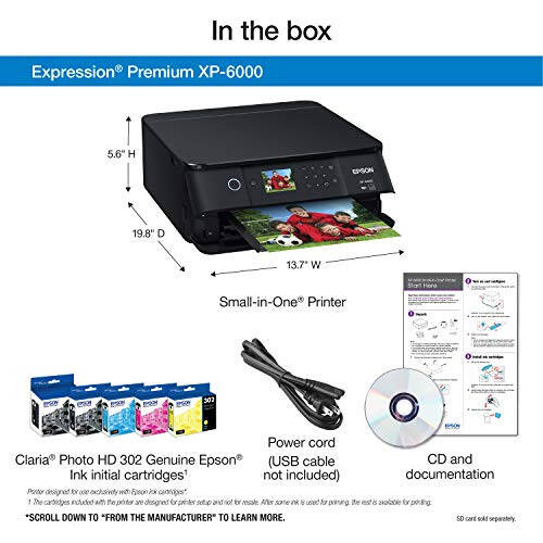 Epson Expression Premium XP-6000 Kablosuz Renkli Fotoğraf Yazıcısı, Tarayıcı ve Fotokopi Özelliğiyle, Modazone Dash Yeniden Doldurma Hazır - 8