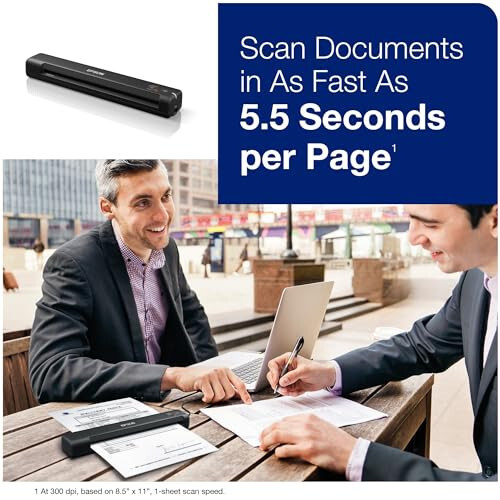 Epson WorkForce ES-50 Portable Sheet-Fed Document Scanner for PC and Mac - 2