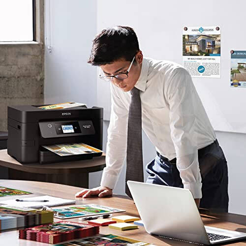 Epson Workforce Pro WF-3823 Simsiz Ko'p Funktsiyali Printeri, Avtomatik Ikki Tomonlama Chop etish, 35 Sahifalik ADF, 250 Sahifalik Qog'oz Tovoqi va 2.7 dyuymli Rangli Sensorli Ekran, Qora - 6