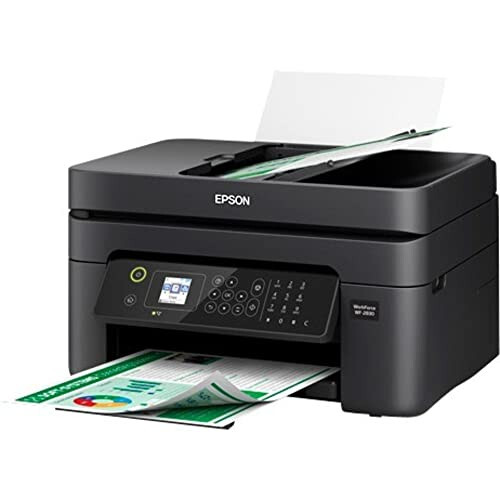 Epson Workforce WF-2930 Wireless All-in-One Printer with Scan, Copy, Fax, Auto Document Feeder, Automatic 2-Sided Printing and 1.4