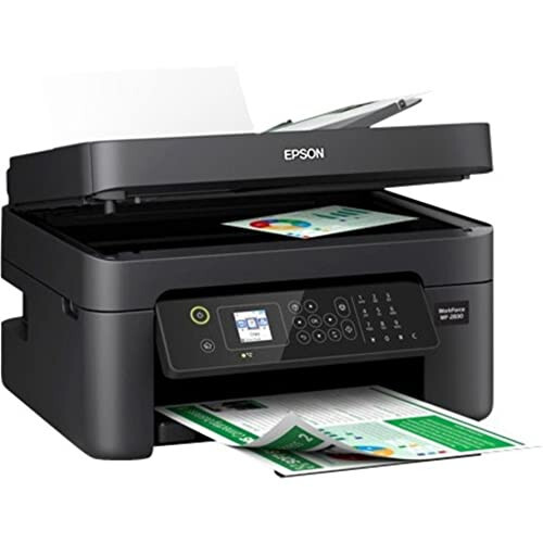 Epson Workforce WF-2930 Wireless All-in-One Printer with Scan, Copy, Fax, Auto Document Feeder, Automatic 2-Sided Printing and 1.4