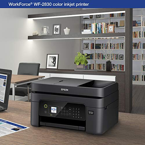 Epson Workforce WF-2930 Wireless All-in-One Printer with Scan, Copy, Fax, Auto Document Feeder, Automatic 2-Sided Printing and 1.4