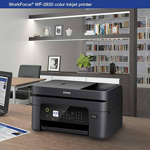 Epson Workforce WF-2930 Wireless All-in-One Printer with Scan, Copy, Fax, Auto Document Feeder, Automatic 2-Sided Printing and 1.4