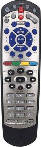 EQINI New Replacement for Dish Network 20.1 IR Satellite Receiver Remote Control (Black) (1pcs) - 7