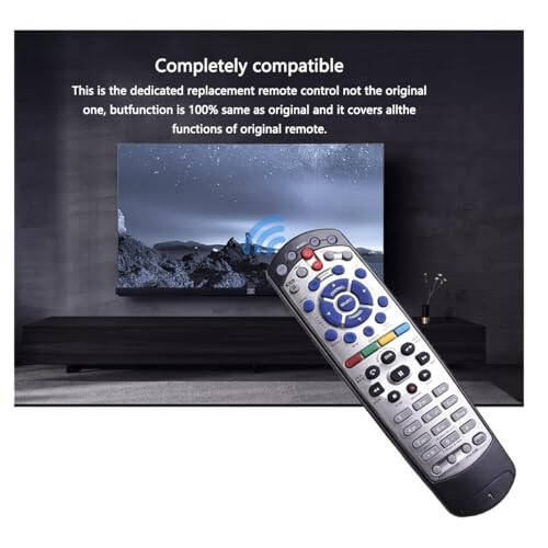 EQINI New Replacement for Dish Network 20.1 IR Satellite Receiver Remote Control (Black) (1pcs) - 6