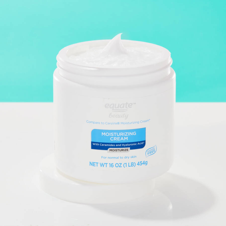 Equate Beauty Seramid ve Hyaluronik Asit İçeren Nemlendirici Krem, Normal ve Kuru Ciltler İçin 16 oz - 3