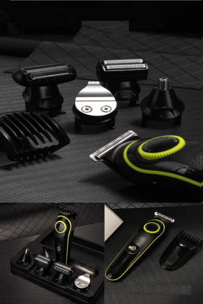 Ergonomic Design 5 in 1 Wireless Shaver with Adjustable Speed Mode and Separate Heads for Every Area - 3