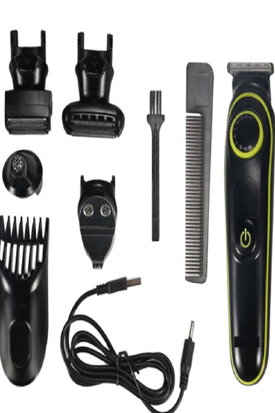 Ergonomic Design 5 in 1 Wireless Shaver with Adjustable Speed Mode and Separate Heads for Every Area - 5