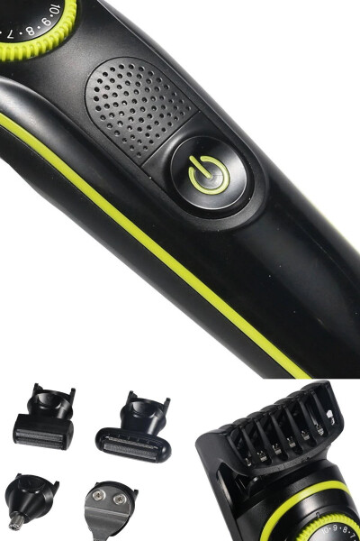 Ergonomic Design 5 in 1 Wireless Shaver with Adjustable Speed Mode and Separate Heads for Every Area - 6