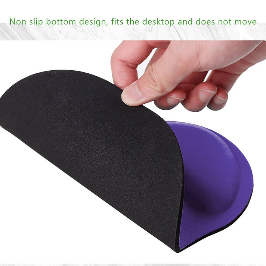 Ergonomic Mouse Pad with Wrist Rest. Solid Color, Durable, Portable and Comfortable Mousepad Desk Mat. Perfect for Computers, Laptops and Office Supplies. - 6