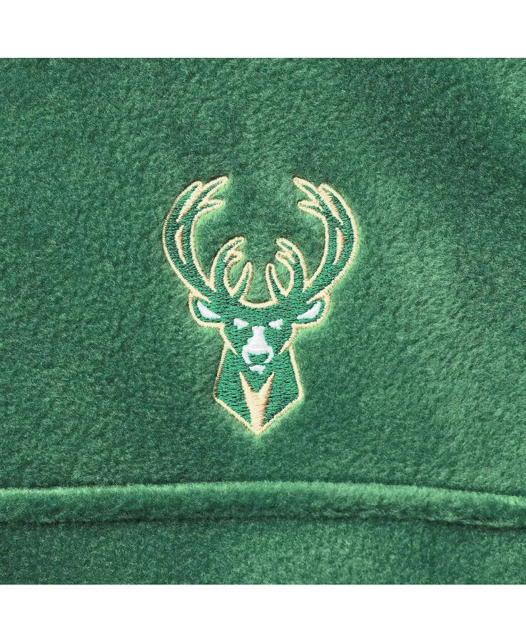 Erkaklar Milwaukee Bucks Hunter Yashil Flanker To'liq Fermuarli Ko'ylagi Hunter Yashil - 5