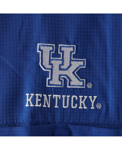 Erkaklar Royal Kentucky Wildcats Katta va Baland Kollej Tamiami Tugmalangan Ko'ylak Royal - 4