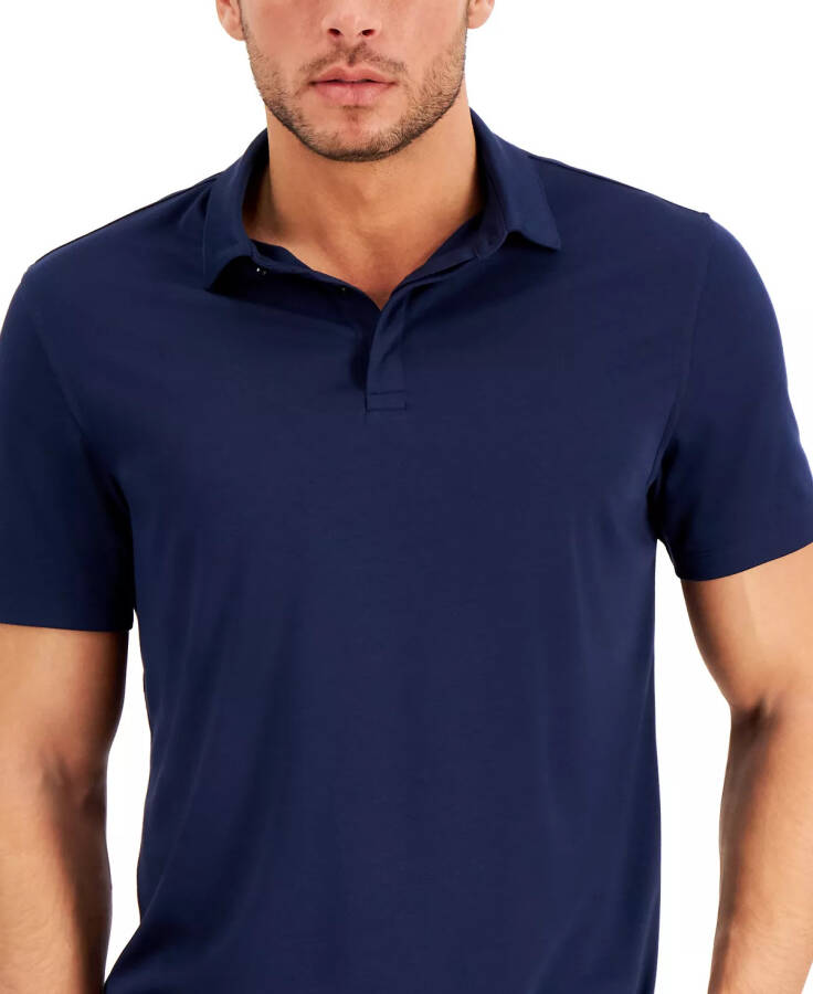 Erkaklar uchun AlfaTech Stretch Solid Polo Ko'ylak, Modazone uchun yaratilgan, Neo Navy - 6