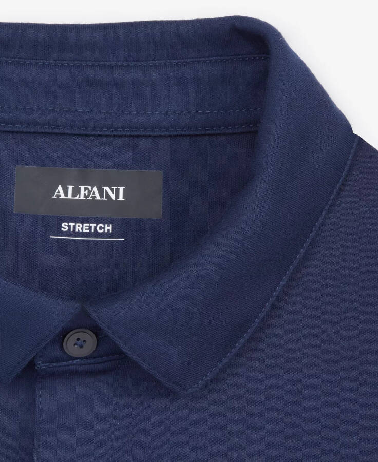 Erkaklar uchun AlfaTech Stretch Solid Polo Ko'ylak, Modazone uchun yaratilgan, Neo Navy - 3