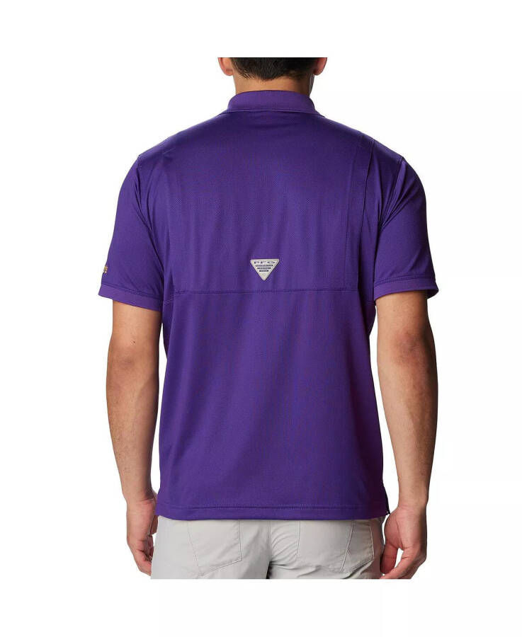 Erkaklar uchun binafsha LSU Tigers PFG Tamiami Omni-Shade Polo ko'ylagi binafsha - 3