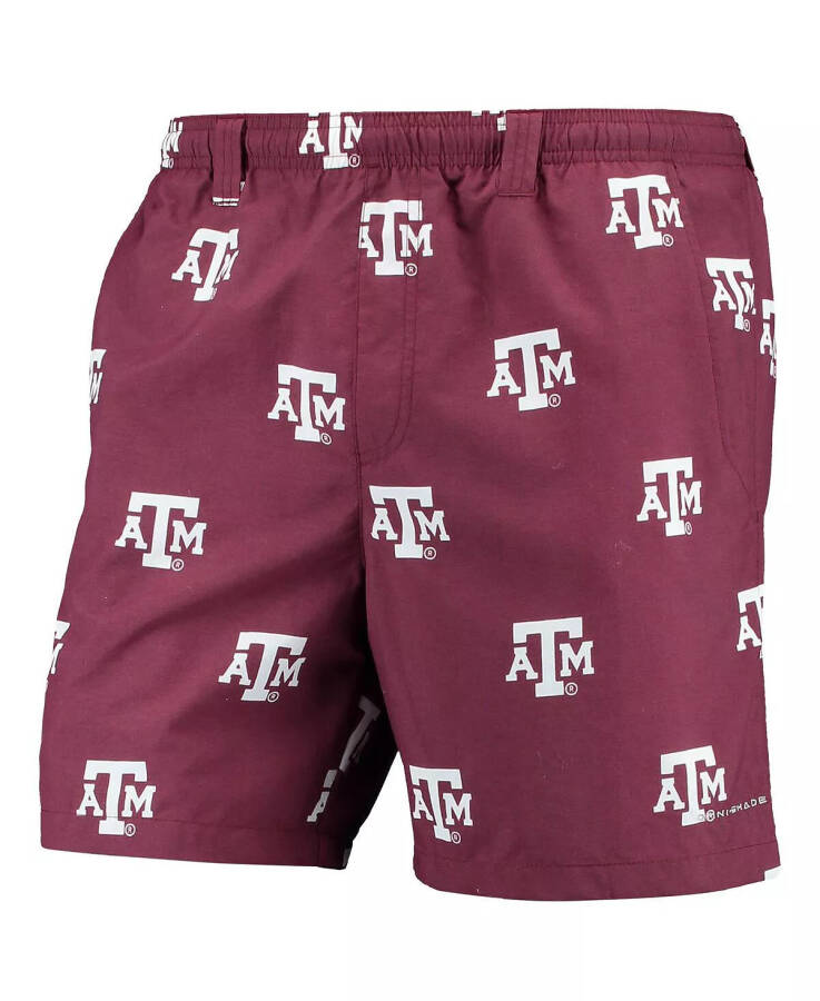 Erkaklar uchun bordo Texas A&M Aggies PFG Backcast II Omni-Shade Hybrid Shortsi Maroon - 1