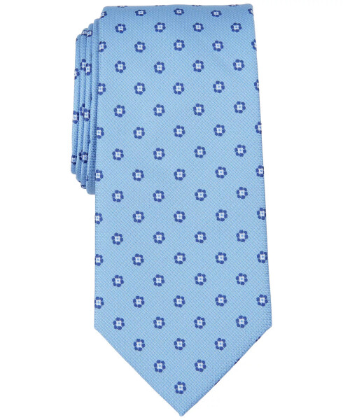 Erkaklar uchun Burnell Classic Floral Neat Tie, Modazone uchun yaratilgan Moviy - 1