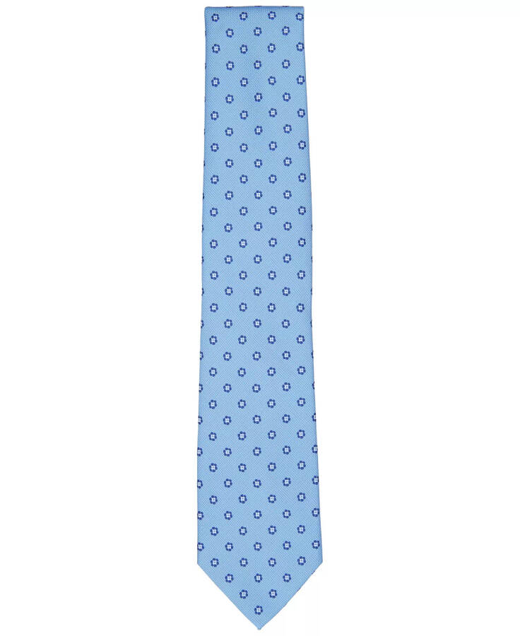 Erkaklar uchun Burnell Classic Floral Neat Tie, Modazone uchun yaratilgan Moviy - 2