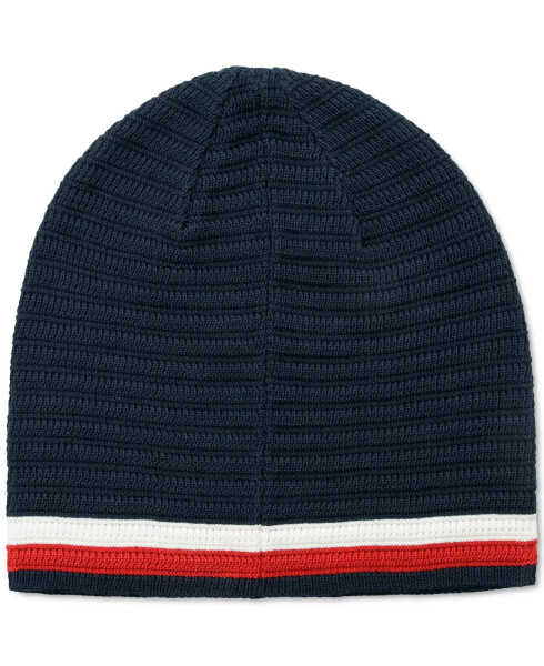 Erkaklar uchun chiziqli chekkali Beanie osmon kapitani - 5