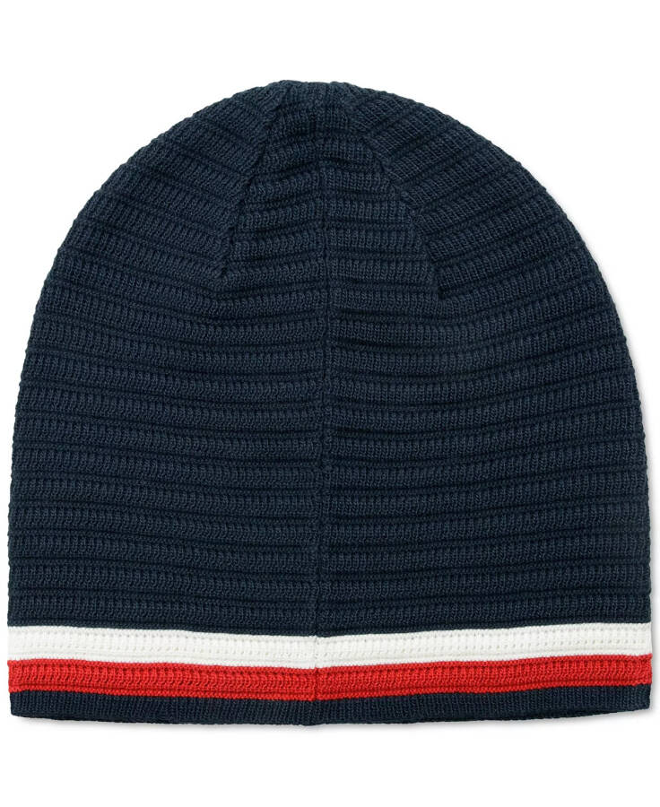 Erkaklar uchun chiziqli chekkali Beanie osmon kapitani - 2