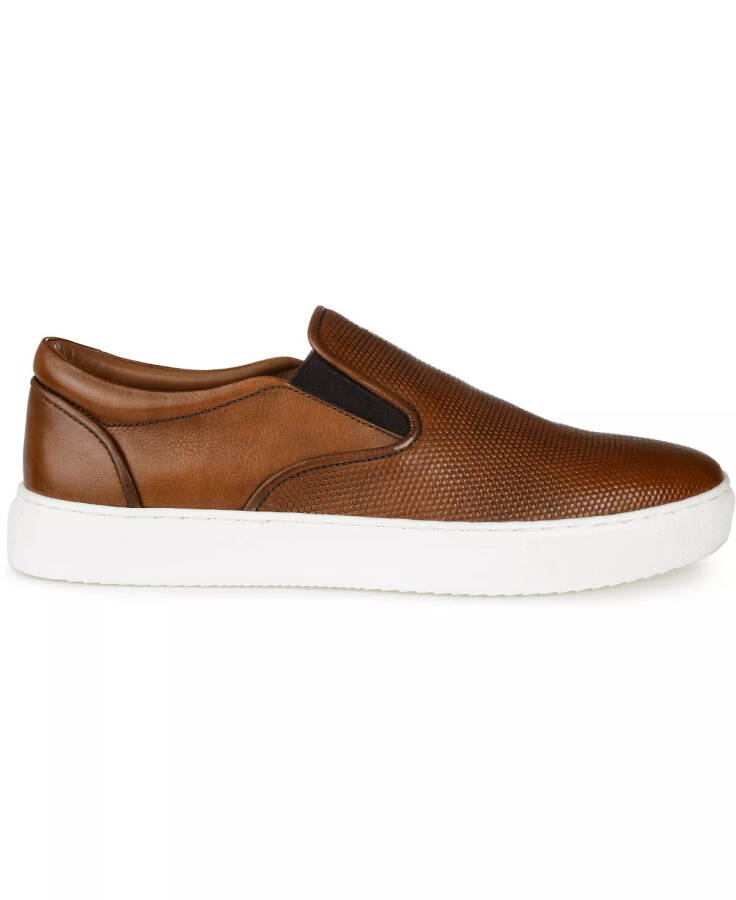 Erkaklar uchun Conley Slip-On Charm teri sport poyabzallari konyak rangi - 2