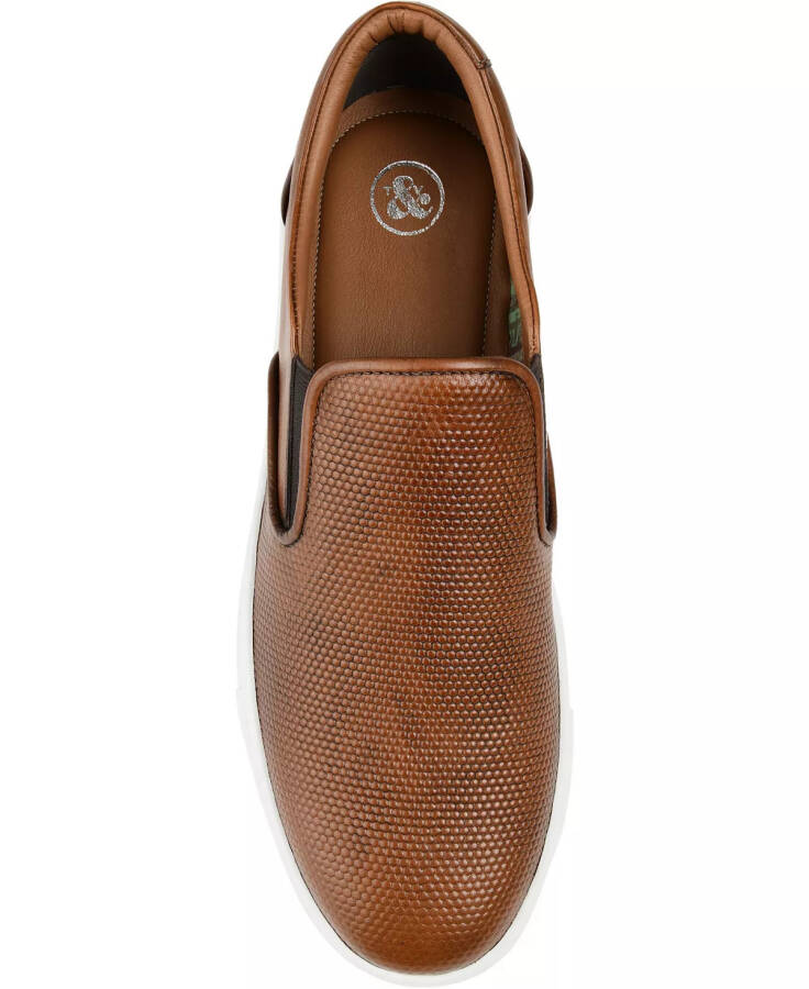 Erkaklar uchun Conley Slip-On Charm teri sport poyabzallari konyak rangi - 4