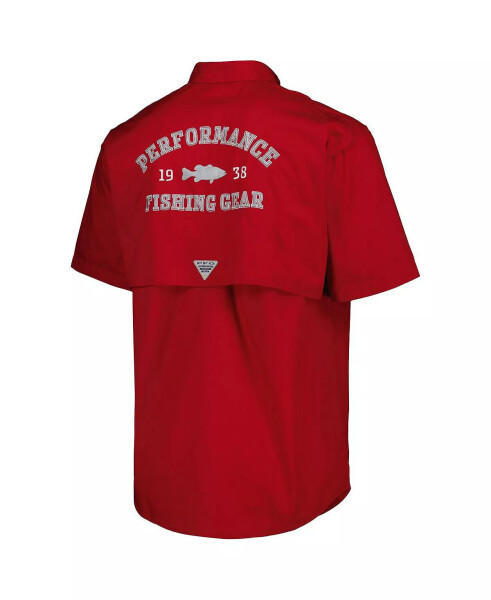 Erkaklar uchun Crimson Alabama Crimson Tide Bonehead tugmali ko'ylak Crimson - 4