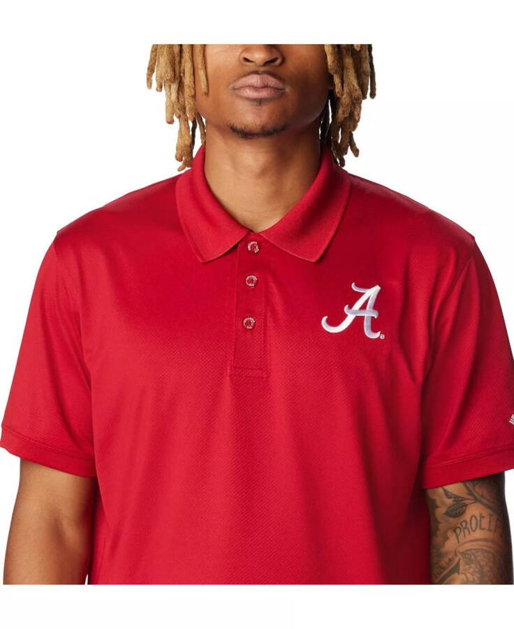 Erkaklar uchun Crimson Alabama Crimson Tide PFG Tamiami Omni-Shield Polo ko'ylagi Crimson - 4